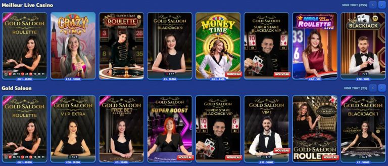 Pistolo Casino jeux live