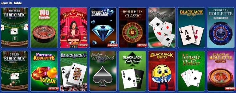 Pistolo Casino jeux table