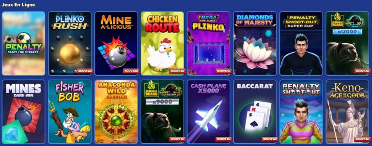 Pistolo Casino mini jeux